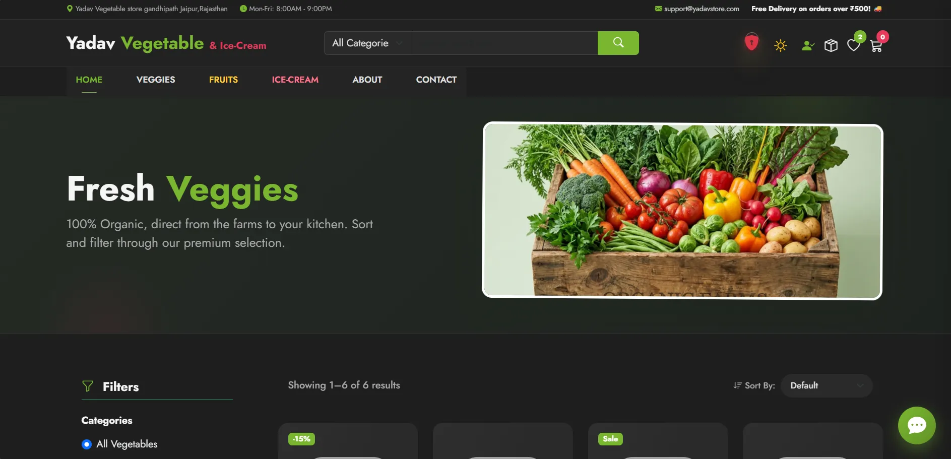 Yadav Vegetable and Ice Cream Parlour screenshot 3